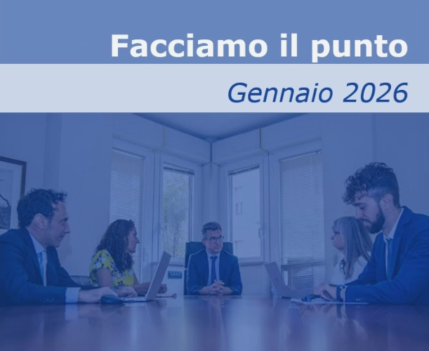 Facciamo il punto - gennaio 2026